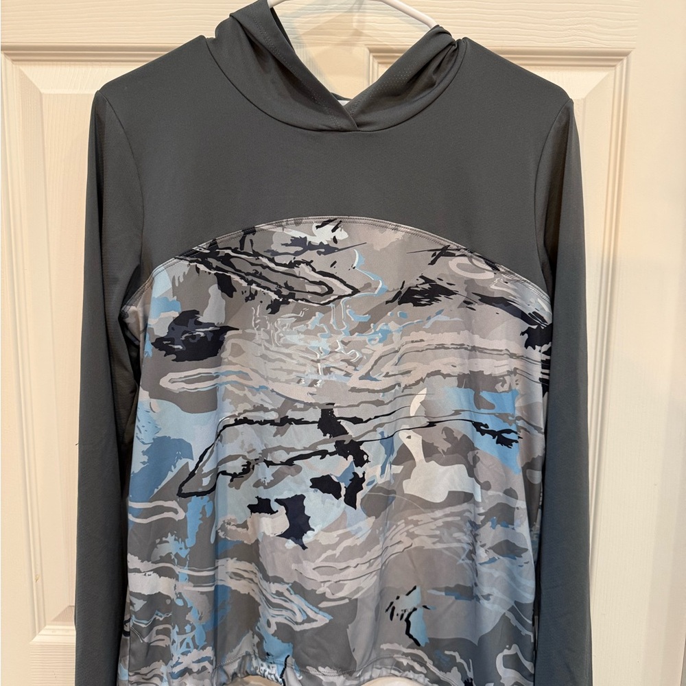 Under Armour Gray and Blue Camouflage Hoodie